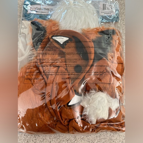 Halloween Sly Fox Costume Girls Size Medium - add’l mask will be included, too - Picture 3 of 5
